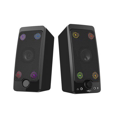 China No USB Portable Laptop and Desktop Wired 2.0 RGB Mini Stereo Multimedia Computer And PC Gaming Speaker for sale