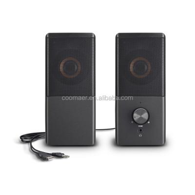 China No USB Powered Plastic Sub 6W 2.0 Woofer Speaker Box For Computer PC for sale