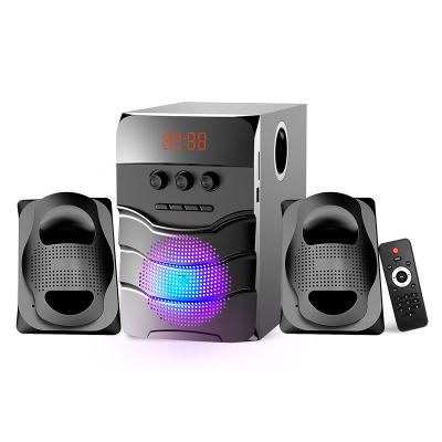 China Heavy Bass 2.1Ch Subwoofer Home Theater RGB Gaming Computer PC PC Speaker With USB BT FM for sale