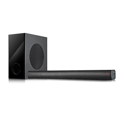 China Indoor Home Theater Speaker System 2.1 Channel Home Theater TV USB Blue Tooth Soundbar with Woofer for sale