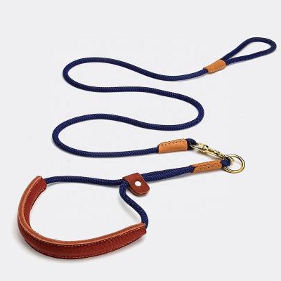 China Custom Leather Collar and Leash 2021 Hot Selling Dogs Set Low Price High Quality Leash and Collar for Dog for sale