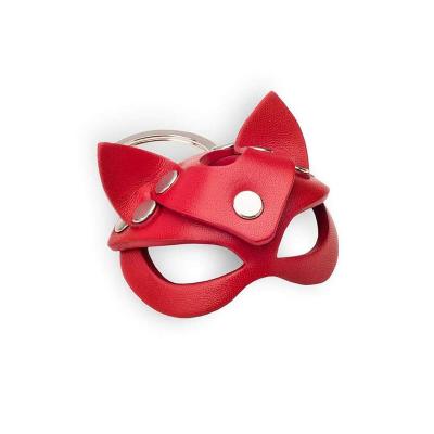 China BDSM lifestyle Loverfetish Cute cat woman Kitten Leather Eyemask Leather Key Chain Trinket Bdsm Accessories for sale