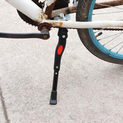 China Custom Length Adjustable Bicycle Kickstand Center Aluminum Alloy Folding Bracket Support Frame Side Kickstand Cycle for sale