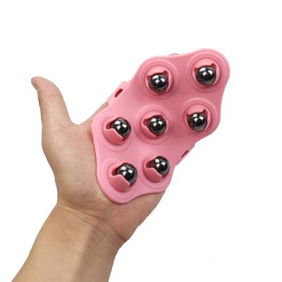 China Realx New Design Portable Handheld Massager Tools Yourself For Muscle Back Neck Joints Feet Pain Relief Palm Massage Roller Gloves Massage for sale