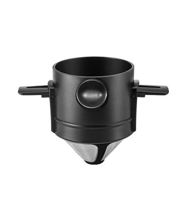 China Modern Wholesale Pour Over Coffee Maker  Reusable Coffee Dripper Cone Filter Single Cup Brew Easy to Clean for sale