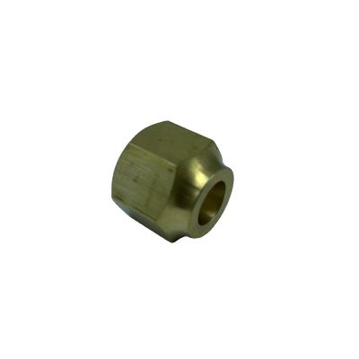 China High Quality Forged Brass Water Pipe System Nut for HVAC Refrigeration and Air Condition Pipe Fittings Hex Flare Nut for sale