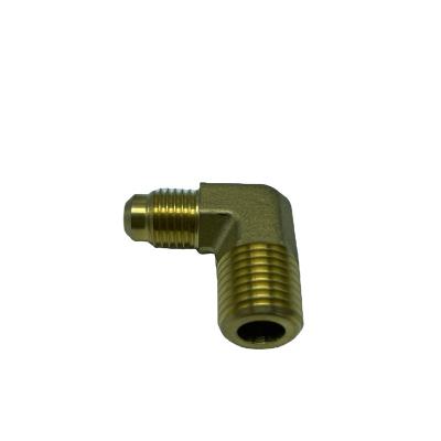 China High Quality Male Brass Water Line System Elbow Point Air Brake Hose Tips Dot Push In Fittings for sale