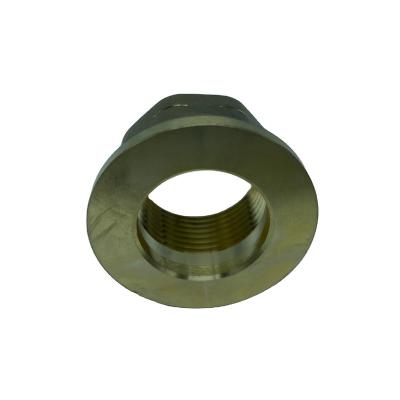 China High Quality Water Pipe System Threaded Knurled Nuts Thread Insert Brass Nut Connect Coupling for sale