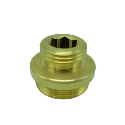 China Brass Custom Precision CNC Machining Water Pipe System Supressor Parts For Pipe Quick Connect Coupling for sale