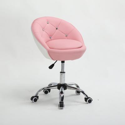 China Styling chair wholesale cheap modern pink nail salon beauty chair for hairdresser cutting salon reception for sale