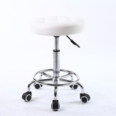 China Modern Hairdressing Funiture Barber Rolling Stool Saloon Chair Adjustable Equipment for Hair Cutting for sale