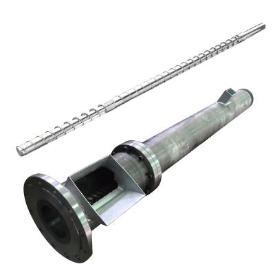 China Garment Shops Two Stage Vented Degas Screw Barrel For Recycle Machine for sale