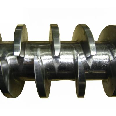 China Meat Food Extrusion Puffed Meat Snacks Extrude Screw And Barrel Stainless Steel for sale