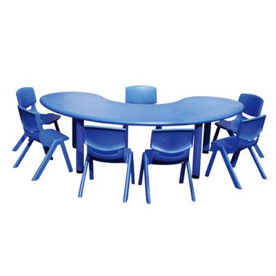 China Contemporary Chair Set Round 03 School Kids Table And Chairs Melamine Plastic Board for sale