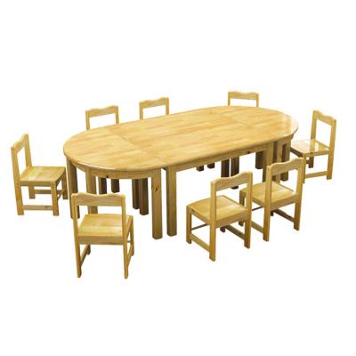 China OEM Logo Furniture 02 Traditional Wooden Red Chairs Kids Table and Wooden Chair Set with Long Term Service for sale