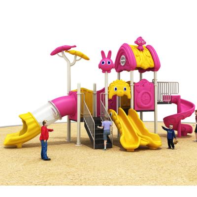 China Glow of the Dark Plastic Children's Palace Building Playground Castle Kids Treehouse Metal Play Set for sale