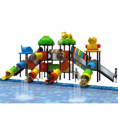 China Toy Children Plastic Multifunctional Slide and Amusement Aqua Lake Water Park Children's Swingset Anti-UV for sale