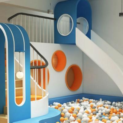 China Newest Design High Quality Modern Indoor Fancy Playground Soft Playground With Small Ball Pool For Keeping for sale