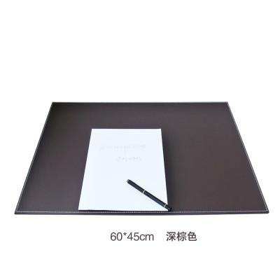 China 2018 High Quantity Stocked Leather Brown Large Office Desk Mat for sale