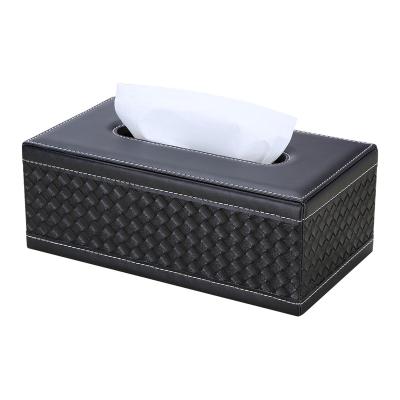 China leather office accessories & Organizers Leather Desk Accessories Organizers Tissue Box Cases Leather for sale