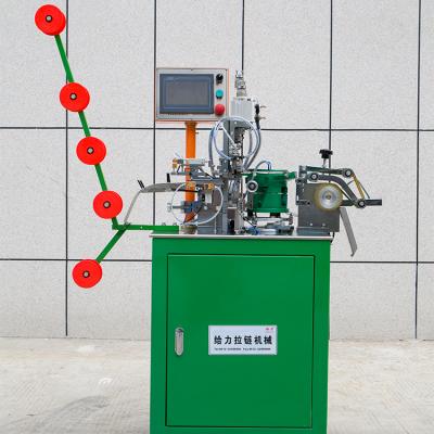 China Full Auto Top Zipper Stop Machine Soft Feeding Particle Top Stop Metal Zipper Production Machine for sale