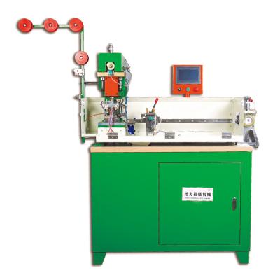 China Two Way Zipper Sizing Machine Full Auto Metal Repair Free Tooth Cut Zipper Waist Gaping Making Machine for sale