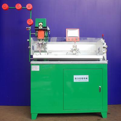 China Full Auto Hot Sale Metal Zipper Sizing Machine Two Way Teeth Non Cut Zipper Waist Gaping Making Machine for sale