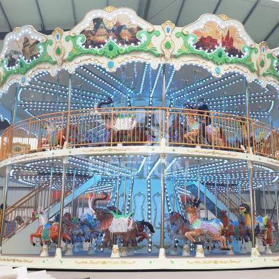 China 68 seats luxury kids carousel merry go round carousel amusement park carousel for sale