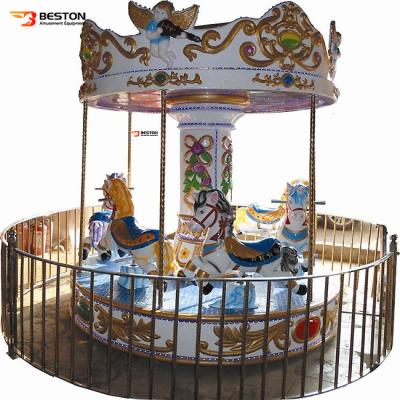 China Good price coin operated mini indoor ride musical carousel toy for children for sale