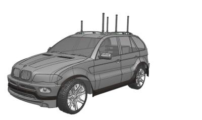 Cina Emittente di disturbo montata su veicolo di funzione di auto protezione per la comunicazione senza fili 20MHz in vendita