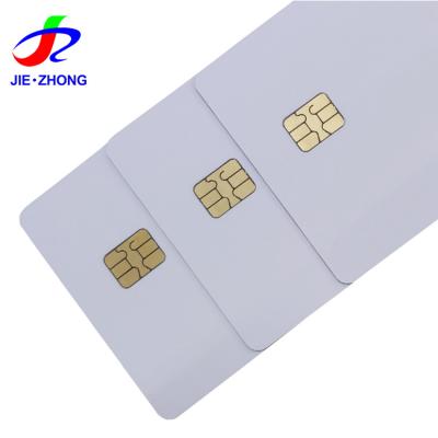 China White Blank Jcop J2a040 Java Card With Chip Waterproof/Waterproof PVC Contact Hot Selling Magnetic Stripe for sale