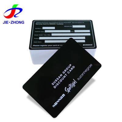 China Custom Production Smart Business Waterproof / Waterproof Wholesale Warranty Card With NFC Chip for sale