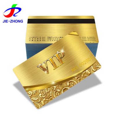 China Bulk Custom Waterproof / Raincoat Printing Hologram Luxury Gold PVC RFID Silver NFC Chip Cards for sale