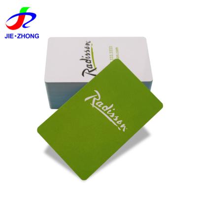 China Custom PVC Waterproof / Waterproof RFID Credit Card Size Plain CR80 NFC Chip Sensor Smart Card Manufacturer for sale