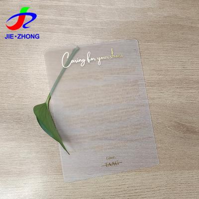 China Plastic free design! Matte Gold Foil Plastic Hot Stamp Business Transparent PVC Cards for sale