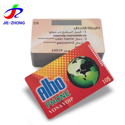 China Security Password Scratch Printing International Telecom Prepaid Terminal Number To Top Up Crypto Scratch Calling Card for sale