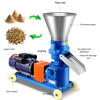 China Easy Operation Hot Sale Poultry Livestock Animal Pellet Making Machine Animal Husbandry Feed Pellet Mill Multi Functional Pellet Machine for sale