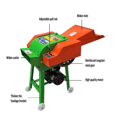 China Newest High Efficiency Easy Operation 1T/H Type Mini Green Forage Chopper For Sale for sale