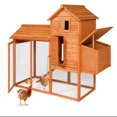 China Best Choice Breathable Outdoor Products 80in Hen House Wooden Chicken Cage Multilevel, Cage w/Ramps, Run, Laying Box, Poultry Wire Mesh, for sale