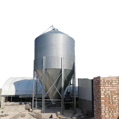 China Agriculture Industry 30 Ton Poultry Galvanized Steel Silo Grain Storage Animal Feed Silo For Pig Chicken Farm House for sale