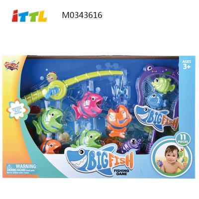 China Eco-friendly Materials Fishing Playset Happy Fish Toy Kids Plastic Games Swimming Fish Toy for sale