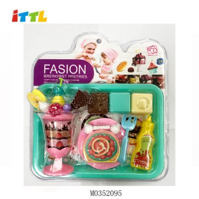 China Plastic Simulate Happy Cake And Baked Goods Play House Kitchen Toys Pretend To Play Educational Toys for sale