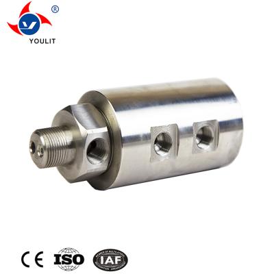 China High Pressure Stainless Steel Two Channels Hydraulic Rotary Union / Crimping Machine Rotary Joint for sale