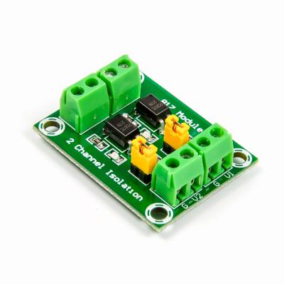 China Optical Coupler Isolation Module Efortune PC817 2-Channels Optical Coupler Isolation Module for sale