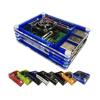 China Hot selling raspberry pi 4 acrylic case for raspberry pi 4 B RA model 518-RA526 for sale