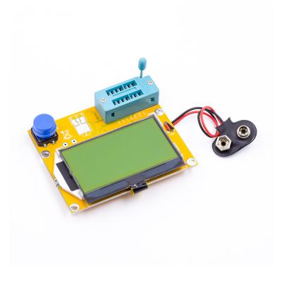 China Graphic Battery Button Transistor Tester LCR-T4 Resistor Capacitor ESR Transistor Tester 63*71mm for sale