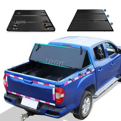 China 2014-2018 high quality triple aluminum chevy silverado tonneau cover for gmc chevy canyon for sale