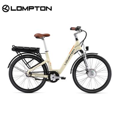 China Casual fashion ebike stylish geometric lines combine electric Susp fork 36v 250W battery cycle e-bike bicycle electric bicycle for sale