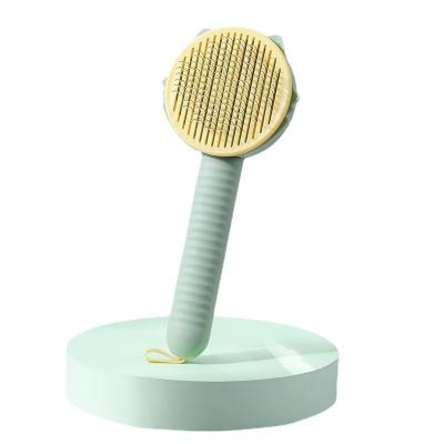 China Popular High Quality Pet Grooming Brush Self Cleaning Pet Brush Comb for sale