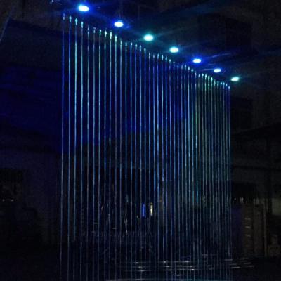 China Modern Decorative Portable Wall Waterfall Wedding Digital Curtain Water Fountain for sale